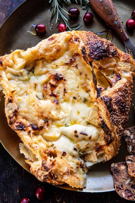 Baked Gruyère in Pastry with Rosemary and Garlic | halfbakedharvest.com Thanksgiving Appetizers Half Baked Harvest, Fancy Thanksgiving Recipes, Fancy Sides, Bread Bites, Half Baked Harvest Recipes, Garlic Recipe, Harvest Celebration, Holiday Appetizers Recipes, Fall Appetizers