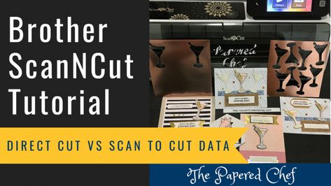 Brother ScanNCut Tutorial - Direct Cut verses Scan to Cut Data - CM350 & SDX125 In-Depth Comparison - The Papered Chef Brother Scanncut2, Die Cut Machines, Craft Stuff, Scan N Cut, Scan And Cut, Brother Scan And Cut, Great Christmas Gifts, Digital Stamps, Instagram Shop