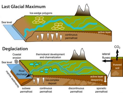 When Permafrost Melts, What Happens to All That Stored Carbon? Ap Environmental Science, Climate Warming, Carbon Cycle, Arctic Sea, Protect Nature, Arctic Ocean, Science Resources, Ice Age, Smart Solutions