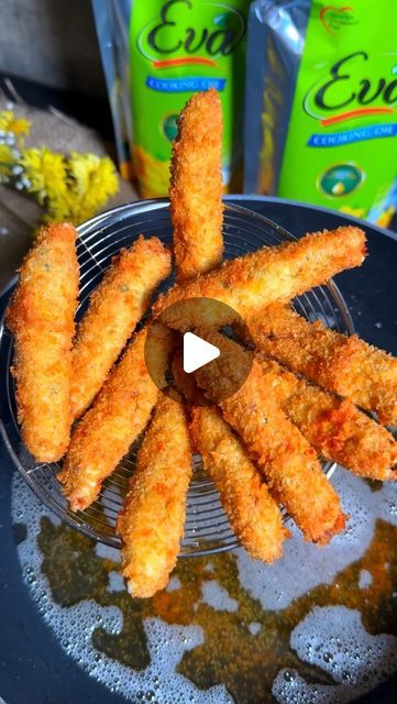 568K views · 19K likes | Aymen Ahmad on Instagram: "CRISPY CHICKEN FRIES 😍 don’t miss the crunch in last 😃 Save this recipe and make in iftar! 🤩

Written Recipe:

- 1/2 kg boneless chicken 
- Fresh coriander leaves 
- 2 green chillies 
- 1 garlic clove
- 1/4 cup breadcrumbs 
- 1 teaspoon salt
- 1/2 teaspoon chilli flake 
- 1/2 teaspoon chicken powder 
- 1/4 teaspoon garam masala 
- 2 tablespoon soya sauce
- 2 slices cheddars cheese 
- chop everything together and stick it on a skewer in a shape of fries

Coating:
- Cornflour 
- Egg wash
- All purpose flour ( maida )

Freeze for an hour and fry until crispy golden brown 🤩

You can make n freeze them for upto 1 month in freezer

.
.
.
.
#ramzan #chickenfingers #foodie #chickenstrips #islamabad #lahore #karachi #karachifood #iftar #iftari Cornflour Recipes, Chicken Cheese Fries, Chicken Stick, Chicken Powder, Chicken Starter Recipes, Cracker Chicken, Chicken Fries, Western Dishes, Chicken Fresh