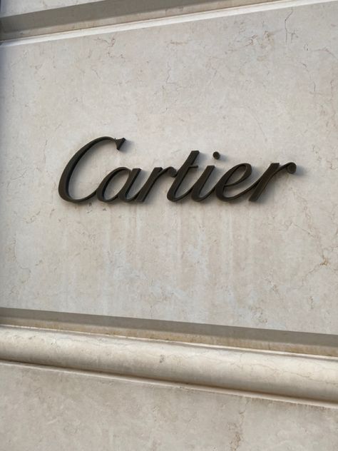 cartier Cartier Logo Design, Cartier Aesthetic, Brands Aesthetic, Cartier Logo, Vanilla Aesthetic, Best Instagram Feeds, Store Signage, Store Sign, Fashion Logo Branding