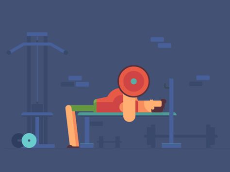 Bench Press by Valentin Kirilov for Motion Authors Motion Graphs, Animation Stop Motion, Animation Explainer Video, Motion Graphics Inspiration, First Animation, Motion Design Animation, Motion Graphics Animation, Animated Drawings, 2d Animation