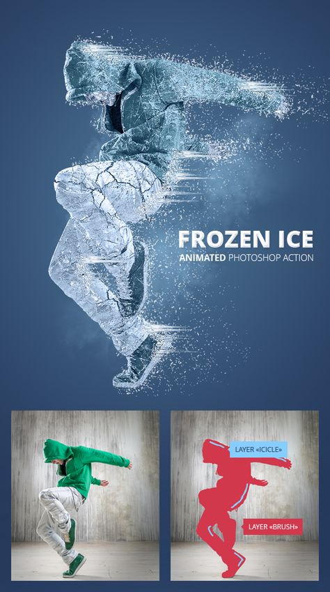 Ice Gif, Running Tattoos, Photography Effects, Cool Photoshop, Photoshop Brush Set, Gfx Design, Photoshop Techniques, Frozen Ice, Freeze Ice