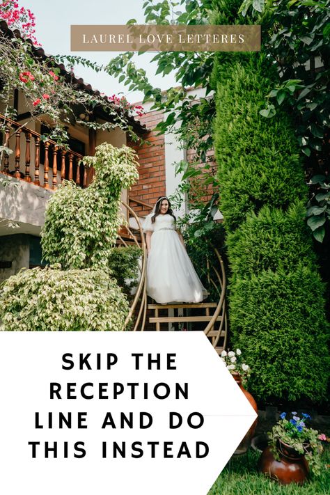 Let's talk about why you should skip the reception line and 6 things you could do instead. You and your guests will have more fun and have more quality time at your wedding. #receivingline #receptionline #weddingreception #reception #sendoffideas #sendoff Sendoff Ideas, Reception Games, Short Conversation, Bouquet Toss, Lawn Games, Why Do People, Marriage And Family, Waiting In Line, Reception Ideas