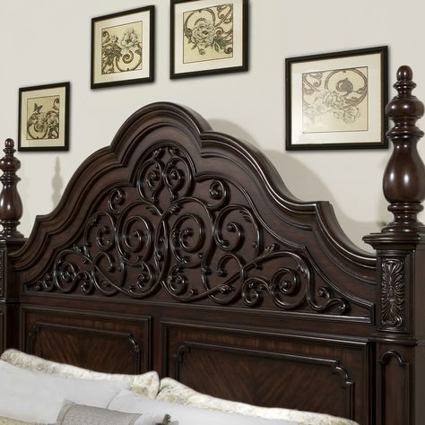 Pulaski Cassara Panel Headboard Small Bedroom Bed, King Bed Set, Wood Bed Design, Wooden Bed Design, Bed Design Modern, Furniture Design Wooden, Wooden Headboard, Bedroom Decor Design, Bedroom Bed Design