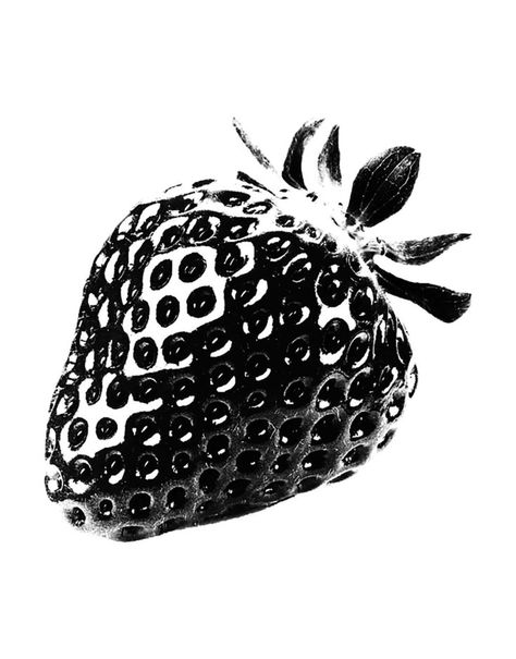 black + white | strawberry aesthetic Diy Graphic Tee, White Strawberry, Graphic Design Images, Desain Editorial, Black And White Stickers, Strawberry Print, Graphic Tee Design, Black And White Posters, Black And White Prints