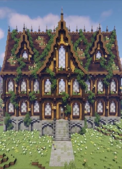 Minecraft Big Base Ideas, Large Minecraft Builds, Minecraft Big Base, Big House Minecraft, Minecraft Big House Ideas, Mega Base Minecraft, Large Minecraft Houses, Minecraft Mega Base, Minecraft Library Ideas