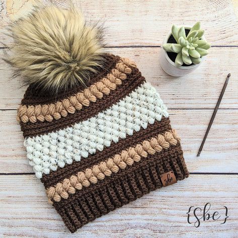 Ravelry: The Courtney Beanie by Hooked by Holtby Winter Hat Crochet Pattern, Megan Wilson, Crochet Texture, Diy Crochet Patterns, Crochet Winter Hats, Crochet Cap, Fall Patterns, Crochet Winter, Pattern Library