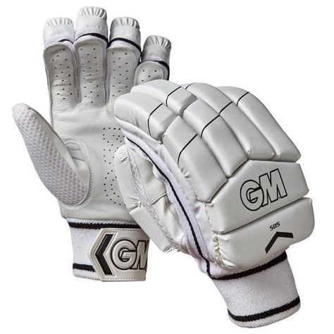 The 505 batting gloves offer club level protection.  Calf leather palms.  PU back of hand.  HD foam with fibre finger rolls.  HD Foam back of hand filling.  Multi-section back of hand for ease of movement.  Soft fill comfort lining.  Two piece thumb.  Double sided sweatband at wrist.  Available for both right handed and left handed players. Cricket Outfits, Finger Rolls, Cricket Helmets, Cricket Gloves, Back Of Hand, Batting Gloves, Hockey Equipment, Soft Towels, Sports Gifts