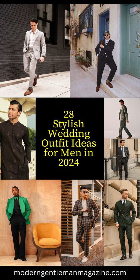 28 Stylish Wedding Outfit Ideas for Men in 2024 Fancy Date Night Outfit Men, Cocktail Outfit Men’s, Male Bridal Party, Wedding Guest Outfit Men, Coctel Dress, Male Wedding Guest Outfit, Wedding Guest Men, Wedding Outfit Ideas, Anniversary Outfit