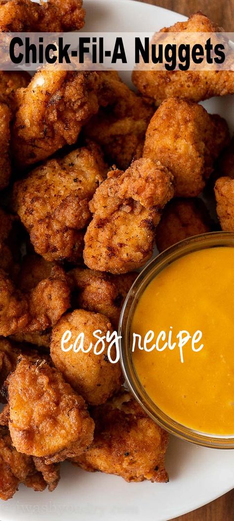 Iwashyoudry Recipes, Chick Fil A Chicken Recipe, Chick Fil A Nuggets Recipe, Copycat Chick Fil A Nuggets, Chick Fil A Chicken Nuggets, Thankful Printable, Chick Fil A Nuggets, Copycat Chick Fil A, Easy Teriyaki Chicken