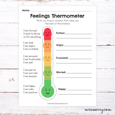 Feeling Thermometer, Emotional Thermometer, Classroom Sel, Feelings Thermometer, Feelings Lessons, List Of Emotions, September Activities, Kids Feelings, Feelings Chart