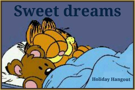 Sweet dreams Garfield and Pooky. Garfield Pooky, Garfield Quotes, Garfield Pictures, Garfield Cartoon, Good Night Funny, Garfield Comics, Garfield And Odie, Slaap Lekker, Calming Music