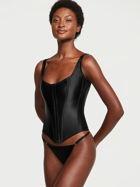 Buy Classic Silk Corset Set - Order Corsets online 5000009920 - Victoria's Secret US Lingerie Victoria Secret, Silk Corset, Vs Lingerie, Lingerie Catalog, Victoria Secret Lingerie, Corsets And Bustiers, Corset Lingerie, Swimsuit Cover Ups, Short Pajama Set