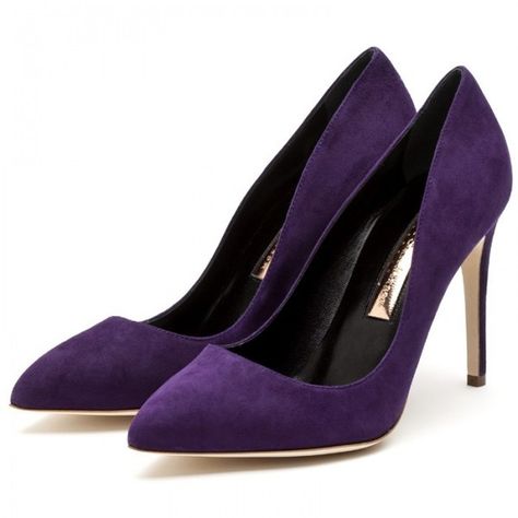 Rupert Sanderson High Heel Pumps ($565) found on Polyvore Suede High Heels, Women Leaders, Purple Suede, Shoe Closet, Heel Pumps, High Heel Pumps, Blue Shoes, Minimal Fashion, Pumps Heels