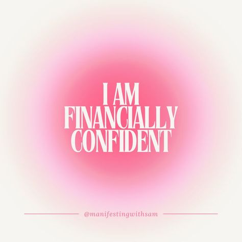 daily affirmation by glowwithsam — i am financially confident #affirmations #manifestation #dailyaffirmation #manifestingabundance | I Am Financially Abundant, Weight Gain Affirmation, Influencer Affirmation, I Am Beautiful Affirmations, Confidence Manifest, Affirmation Widget, Pretty Affirmations, Confident Affirmations, Lockscreen Quotes Secure Affirmation, Influencer Affirmation, I Am Beautiful Affirmations, Affirmation Widget, Pretty Affirmations, Confident Affirmations, Financially Abundant, Positive Quotes Daily, Lockscreen Quotes