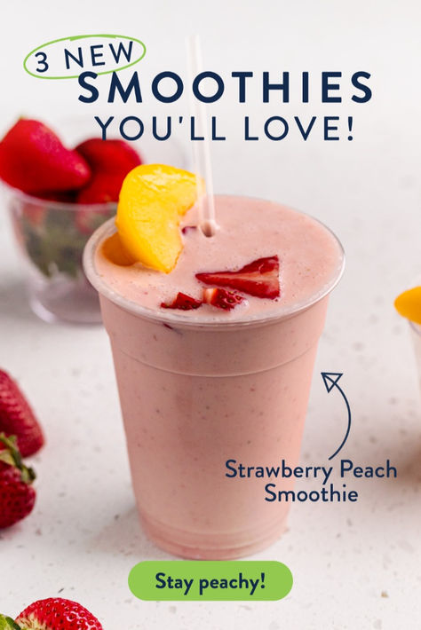 Stay cool (and healthy!) this summer with these delicious smoothie recipes. Creamy Smoothie Recipes, Vitamix A3500, Yard Seating, Popsicle Ideas, Smoothie Yummy, Tropical Smoothies, Blendjet Recipes, Strawberry Peach Smoothie, Paleo Smoothies