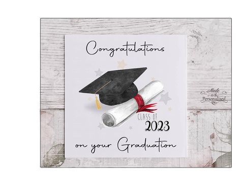 This graduation card is a nice way to say congratulations on your graduation. The card is white textured and measures approximately 125mm x 125mm, the inside is left blank for you to write your own message. A white envelope will be included with your card. Graduation Card The card is white textured and measures approximately 125mm x 125mm, the inside is left blank for you to write your own message. A white envelope will be included with your card. Congratulations On Your Graduation, Ways To Say Congratulations, Congratulations Graduation, Graduation 2024, Graduation Card, Congratulations Graduate, Custom Personalized Gifts, Graduation Cards, Small Cards