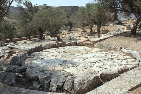 Threshing floor, Flerio, Naxos Threshing Floor, Witch History, Traditional Witchcraft, The Tabernacle, Spiritual Path, True Nature, Public Domain Images, Sacred Space, Natural World