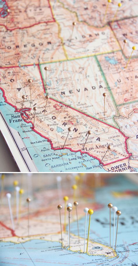 I am definitely making one of these for our family!! Corkboard Office, Travel Map Diy, Diy Map, Diy Cork Board, Map Pins, Travel Map Pins, Pushpin Travel Map, Cork Diy, Travel Map