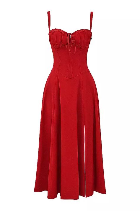 Red Sundress, Les Angles, Fasion Outfits, Fashion Cap, Dress Design Sketches, Classy Dress Outfits, Grad Dresses, Indian Wedding Outfits, 50s Dresses