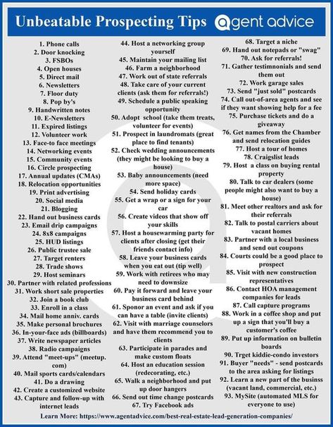 Real Estate Agent Referral Network & Marketing Tips | Hi friends! Someone shared this recently and I have been working on items every day to get more clients, as I know we all are, so I wanted to share | Facebook Real Estate Agent Must Haves, Real Estate Referral Marketing, Real Estate Prospecting Ideas, Marketing Ideas For Apartments, Real Estate Agent Marketing Ideas, Real Estate Recruiting, Real Estate Vision Board, Wholesaling Real Estate, Marketing Letters