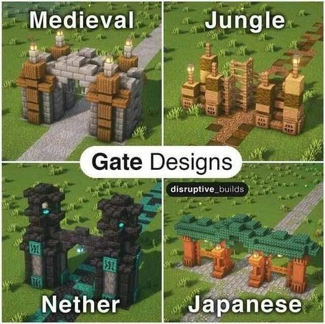 Construction Minecraft, Minecraft Kingdom, Minecraft Building Guide, Case Minecraft, Minecraft Wall, Rumah Minecraft Sederhana, Minecraft Structures, Bangunan Minecraft, Minecraft Farm