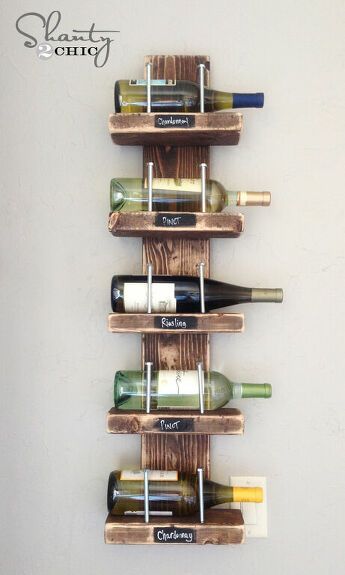 13 Great DIY Wine Racks You Can Make While Drinking | Hometalk Decor Inspiration Diy, Kitchen Organization Diy, Reclaimed Wood Projects, Rustic Storage, Repurposed Wood, Diy Wine Rack, Viria, Diy Holz, Wine Holder