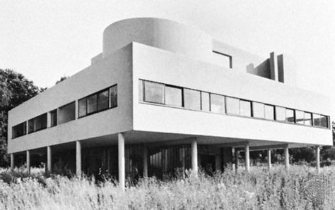 the building style of international style Calatrava Architecture, International Style Architecture, Le Corbusier Architecture, Villa Savoye, Bauhaus Architecture, Modern Architecture Interior, Walter Gropius, Josef Albers, Centre Pompidou