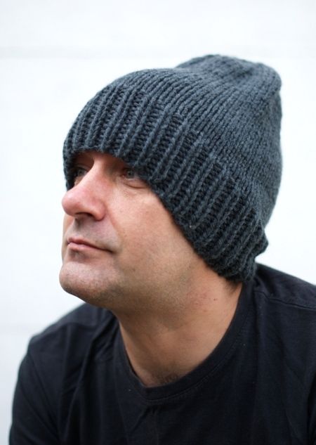 Woolly Wormhead - The Long Beanie - free mens Hat knitting pattern Mens Knit Hat Pattern Free, Knitting Hat Patterns, Mens Hat Knitting Pattern, Mens Slouchy Beanie, Beanie Knitting Patterns Free, Knit Beanie Pattern, Knitting Hat, Mens Beanie Hats, Long Beanie