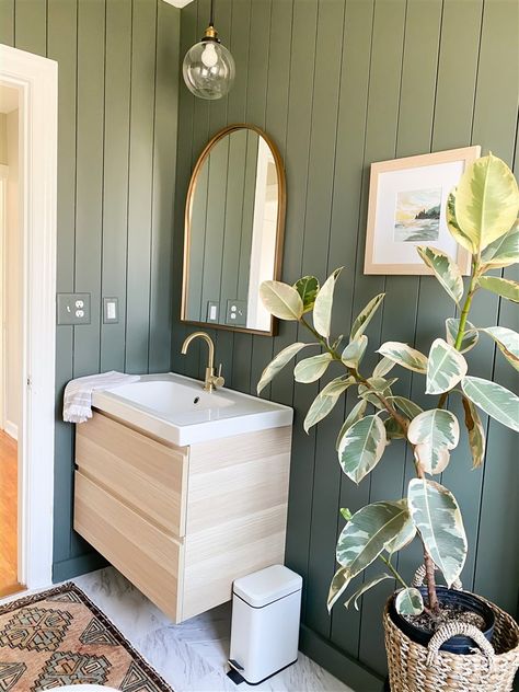 Lavabo Design, Shiplap Bathroom, Diy Bathroom Makeover, Store Room, Wood Bathroom Vanity, Floating Vanity, Upstairs Bathrooms, Bathroom Redo, Wood Bathroom