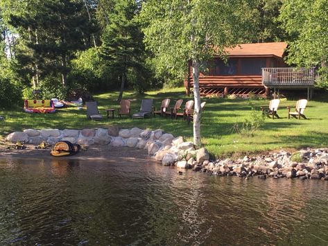 Northern Minnesota Cabins-Log Cabin-River Point Resort Ely Mn, Outside Fire Pits, Boundary Waters Canoe Area, Canoe Camping, Northern Minnesota, Canoe Trip, Private Dock, Cabin Camping, Canoeing