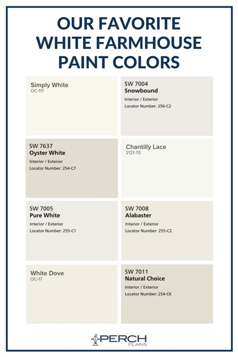 These are the best white paint colors out there! The most popular white farmhouse paint colors according to designers and architects! Exterior Farmhouse Paint Colors, Farmhouse White Paint, Farmhouse Exterior Paint Colors, Best White Paint Colors, Farmhouse Paint Colors Interior, House Paint Colors, White Modern Farmhouse, Interior Paint Colors Schemes, Best White Paint