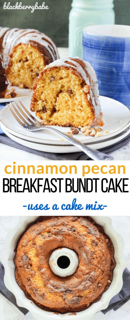 Cake Mix And Pudding, Cinnamon Pudding, Pecan Breakfast, Breakfast Bundt, Breakfast Bundt Cake, Easy Breakfast Treats, Cinnamon Breakfast, Cinnamon Pecans, Easy Brunch Recipes