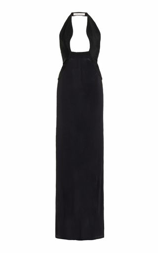 Women's Designer Evening-Dresses | Moda Operandi Strappy Pumps, Column Skirt, Christopher Esber, Designer Evening Dresses, Closet Inspiration, Johanna Ortiz, Body Sculpting, Halter Neckline, Black Maxi Dress