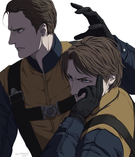 By Doubleleaf on Deviantart I loved Charles and Erik in this movie- itwas even cooler 'cause we got to know their backstory + they're sort of really attractive X Men Mystique, X-men Wallpaper, X Men Storm, Charles Erik, X Men Comics, X Men Funny, Xman Marvel, Erik Lehnsherr, Marvel Wallpapers