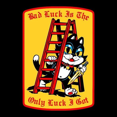 Character Tattoos, Rockabilly Art, Cartoon Character Tattoos, Handpoke Tattoo, Desenho Tattoo, Graphic Tshirt Design, Bad Luck, Horror Art, Cartoon Character