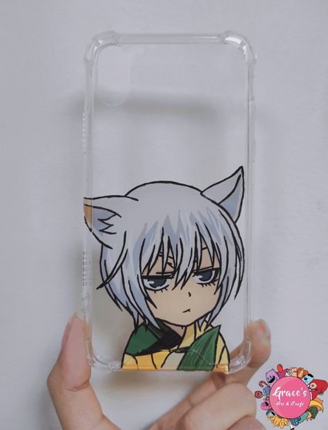 Anime Case Painting, Anime Canvas Painting, Anime Crafts Diy, Phone Case Diy Paint, Diy Phone Case Design, Grace Art, Creative Iphone Case, Anime Mobile, Body Drawing Tutorial