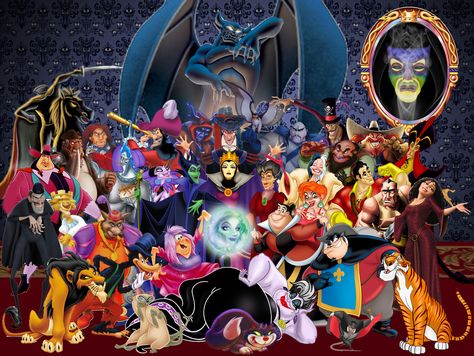 All the villians in one place! Oh, my! Villains Party, Disney Quiz, Prințese Disney, Images Disney, Dark Disney, Wallpaper Disney, Disney Nerd, Desain Signage, Film Disney