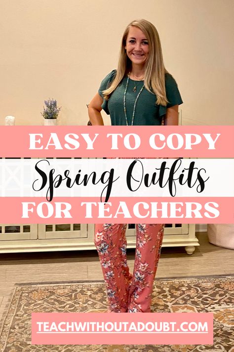 Outfits For Teachers Casual, Spring 2024 Teacher Outfits, Cute Spring Teacher Outfits, Casual Spring Teacher Outfits, Rainy Day Teacher Outfit Spring, Teacher Spring Outfits 2024, Spring Teaching Outfits, Spring Teacher Outfits 2024, Spring Outfits Teacher