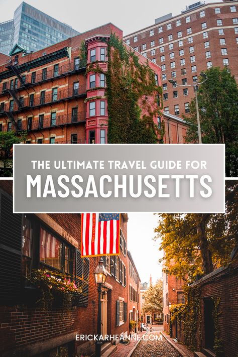 Planning a trip or vacation to Massachusetts and need some inspiration or top destinations? This is the ultimate guide to the best places to visit in the state of Massachusetts. It covers all popular destinations, including Cape Cod, Martha's Vineyard, and Boston. It also covers the top attractions, the best things to do and see in Massachusetts, and the best places to eat and best hotels to stay at. Read on to discover the best places to visit in Massachusetts! Trip To Massachusetts, Places To Visit In Massachusetts, Massachusetts Travel Guide, Massachusetts Trip, Best Bucket List, Massachusetts Travel, Thanksgiving Travel, Martha's Vineyard, Solo Female Travel