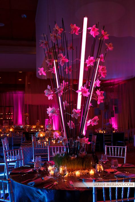 Centerpiece Neon Sign Centerpiece, Abstract Centerpieces, Corporate Event Centerpieces, Cosmic Party, Sangeet Stage, Led Centerpieces, Mitzvah Centerpieces, Centrepiece Ideas, Colorful Rustic