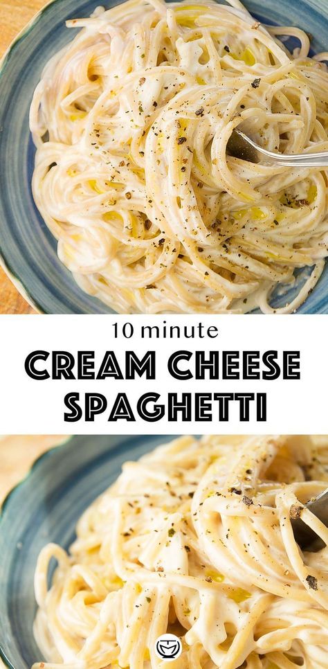 This Pin was discovered by Rachael Leist. Discover (and save!) your own Pins on Pinterest. Cream Cheese Spaghetti, Delicious Spaghetti, Cream Cheese Pasta, Resep Pasta, Pasta Side Dishes, Pasta Sides, Cheese Spaghetti, Spaghetti Carbonara, Pasta Dinners