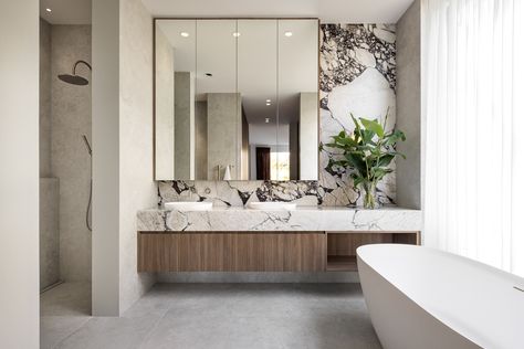 Marble and Granite Supply Melbourne | Victoria Stone Gallery Large Bathroom Mirror, Marble Calacatta, 15 Aesthetic, Large Bathroom Mirrors, Modern Residential Architecture, Large Bathroom, Stone Gallery, Large Bathrooms, Bathroom Spa