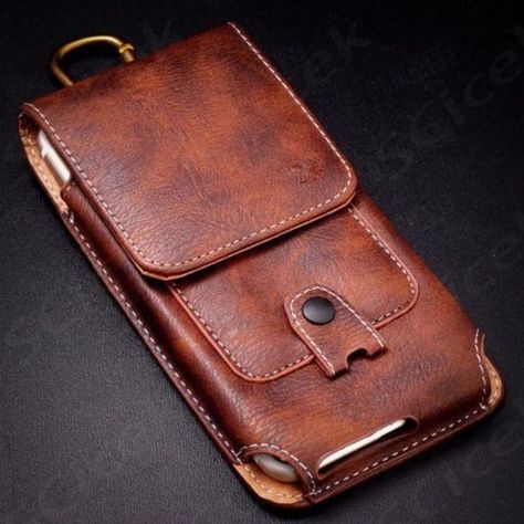 $99,00 Holster Belt, Case Ideas, Black Iphone Cases, Wearing Style, White Tote Bag, Black Iphone, Handmade Leather Wallet, White Tote, Phone Pouch