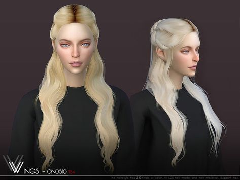 Sims 4 Long Hair Alpha, Sims 4 Wings Hair, Sims 4 Cc Female Hair Alpha, Asuras Bride, Ts4 Hair, Alpha Cc, Cc Hair, Sims Packs, The Sims 4 Pc