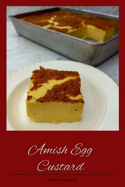 Egg Custard Cups, Egg Custard Pudding Recipe, How To Make Egg Custard, Duck Egg Custard, Baked Egg Custard Recipe, Whole Egg Custard, Baked Custard Recipe Simple, Amish Baked Custard Recipe, Keto Egg Custard Recipe