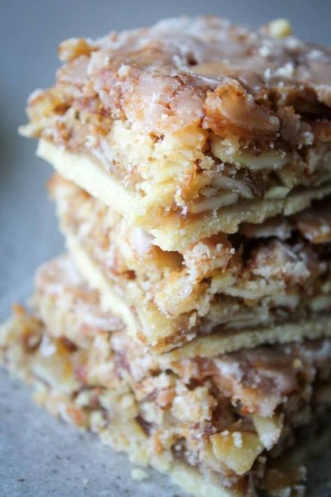 Coconut Almond Dream Bars Coconut Dream Bars, Pastry Treats, Coconut Squares, Almond Desserts, Holiday Baking List, Dream Bars, Coconut Dream, Coconut Desserts, Cookie Brownie Bars