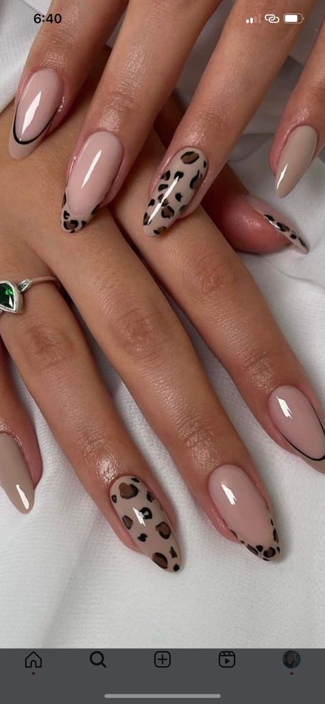 Leopard Nail Designs, Cheetah Nail Designs, Kutek Disney, Manikur Kuku, Milky Nails, Cheetah Nails, Leopard Print Nails, Smink Inspiration, Leopard Nails