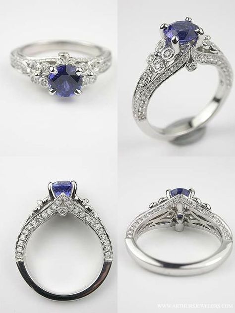 Top-Pinterest-Engagement-Rings. See them all at arthursjewelers.com Pinned by Marilyn Nogai Peridot Rings, Montana Sapphire Engagement, Montana Sapphire Engagement Ring, Antique Style Engagement Rings, Bijoux Art Deco, Unusual Wedding, Pretty Rings, Vintage Engagement, Engagement Rings Sapphire